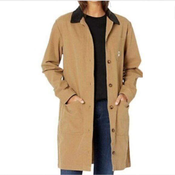 Vans Jackets & Blazers - VANS Women's Size VN0A4SB6DZ9 Drill Long Chore Brown Jacket Cotton Contemporary